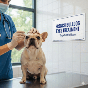 French Bulldog Eyes Treatment